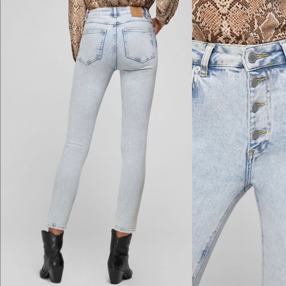 Anine Bing Light Blue Skinny Jeans